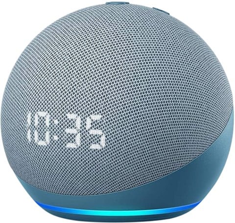 Amazon Echo Dot 4th Gen (B7W644) with Clock - Twilight Blue, B