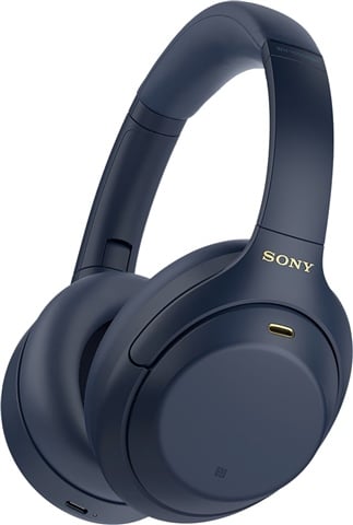 Sony WH-1000XM4 Wireless Noise-Canceling Headphones Over-Ear - Blue, A