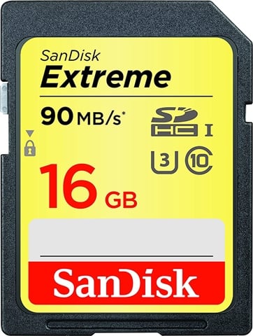 SanDisk Extreme SDHC 16GB U3 C10 UHS-I 90MB/s