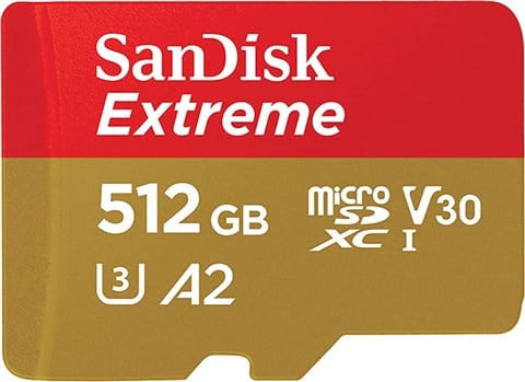 SanDisk Extreme 512GB microSDXC Card UHS-I U3 A2 V30