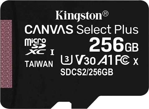 Kingston Canvas Select Plus 256GB SDXC UHS-I U3 V30 A1 100MB/s