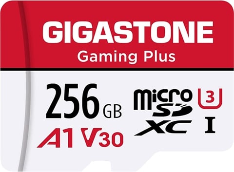 Gigastone Gaming Plus 256GB SDXC UHS-I V30 A1 Class 3