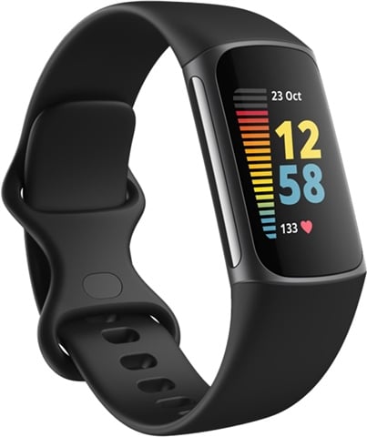 Fitbit Charge 5 Advanced Fitness and Health Tracker - Graphite, B