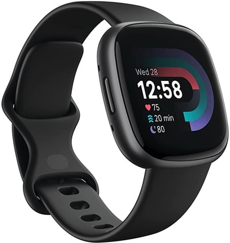 Fitbit Versa 4 Fitness Smartwatch - Black/Graphite, B