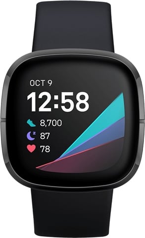 Fitbit Sense Health And Fitness Smartwatch+GPS - Carbon/Graphite Steel, B