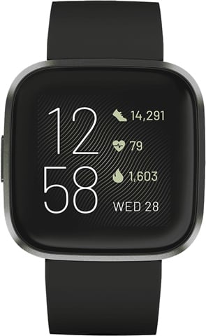 Fitbit Versa 2 Fitness Smartwatch - Black/Carbon, C