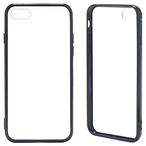 iPhone 7/8 case - Black/Clear