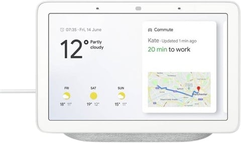 Google Nest Hub - Chalk Grey, B