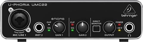 Behringer U-Phoria UMC22 Audio Interface (USB), B