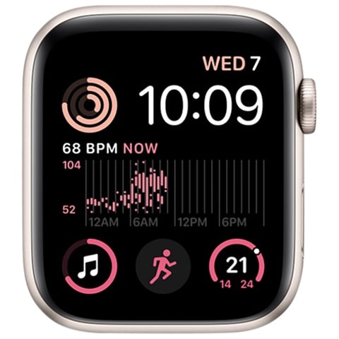 Watch SE 2nd Gen (GPS) NO STRAP, Starlight Aluminium, 44mm, B