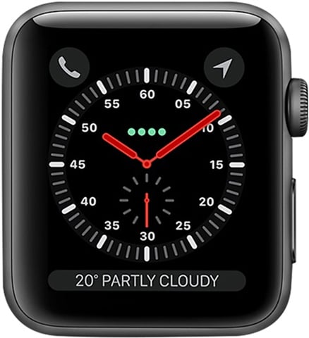 Watch Series 3 (GPS) NO STRAP, Space Grey Aluminium, 42mm, C