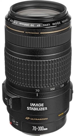 Canon EF 70-300mm f/4-5.6 IS USM Black Lens