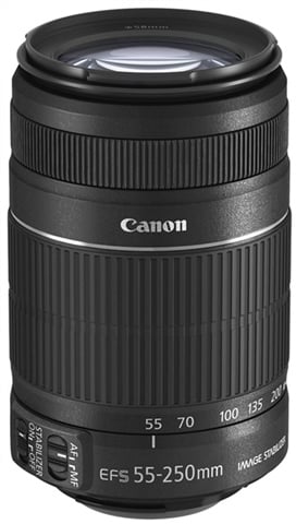 Canon EF-S 55-250mm f/4-5.6 IS II Black Lens