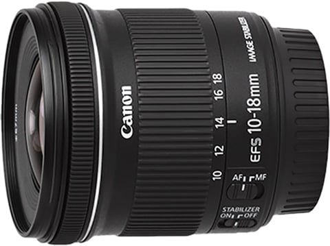 Canon EF-S 10-18mm f/4.5-5.6 IS STM Black Lens