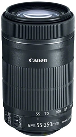 Canon EF-S 55-250mm f/4-5.6 IS STM Black Lens