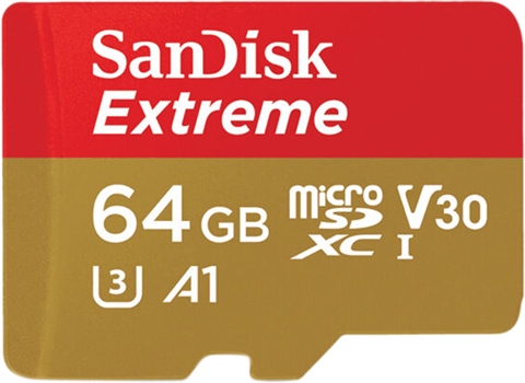 SanDisk Extreme 64GB microSDXC Card UHS-I U3 V30 A1
