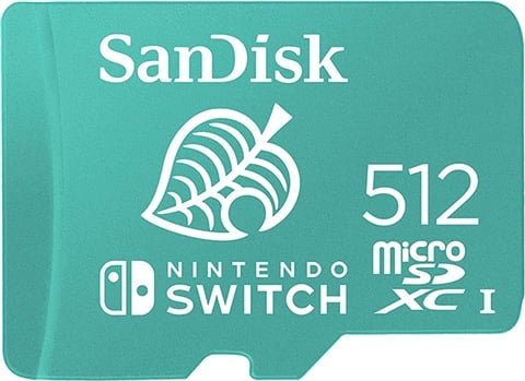 SanDisk Nintendo Switch 512GB microSDXC Card AC Leaf UHS-I U3