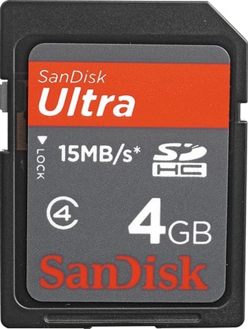 SanDisk Ultra 4GB SDHC Class-4 15MB/s